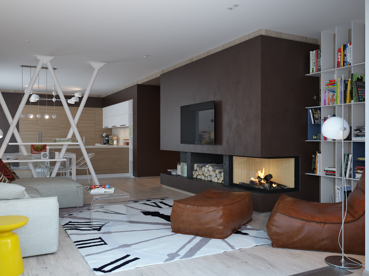 penthouse Interior design visualization
