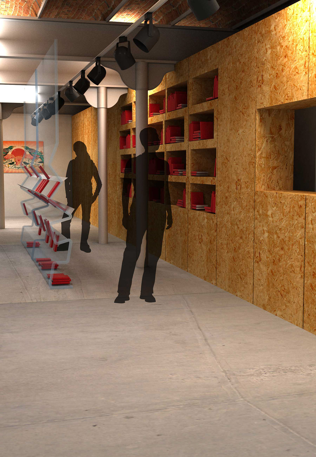 labrary Render gallery concept Interior contest ras