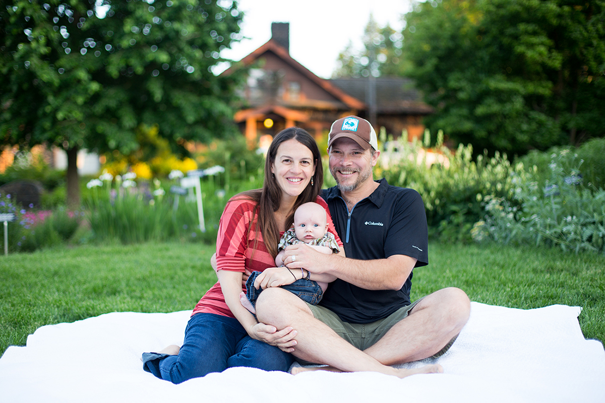 Adobe Portfolio baby family spring Photography  RB Photography newborn couple Spokane Washington garden