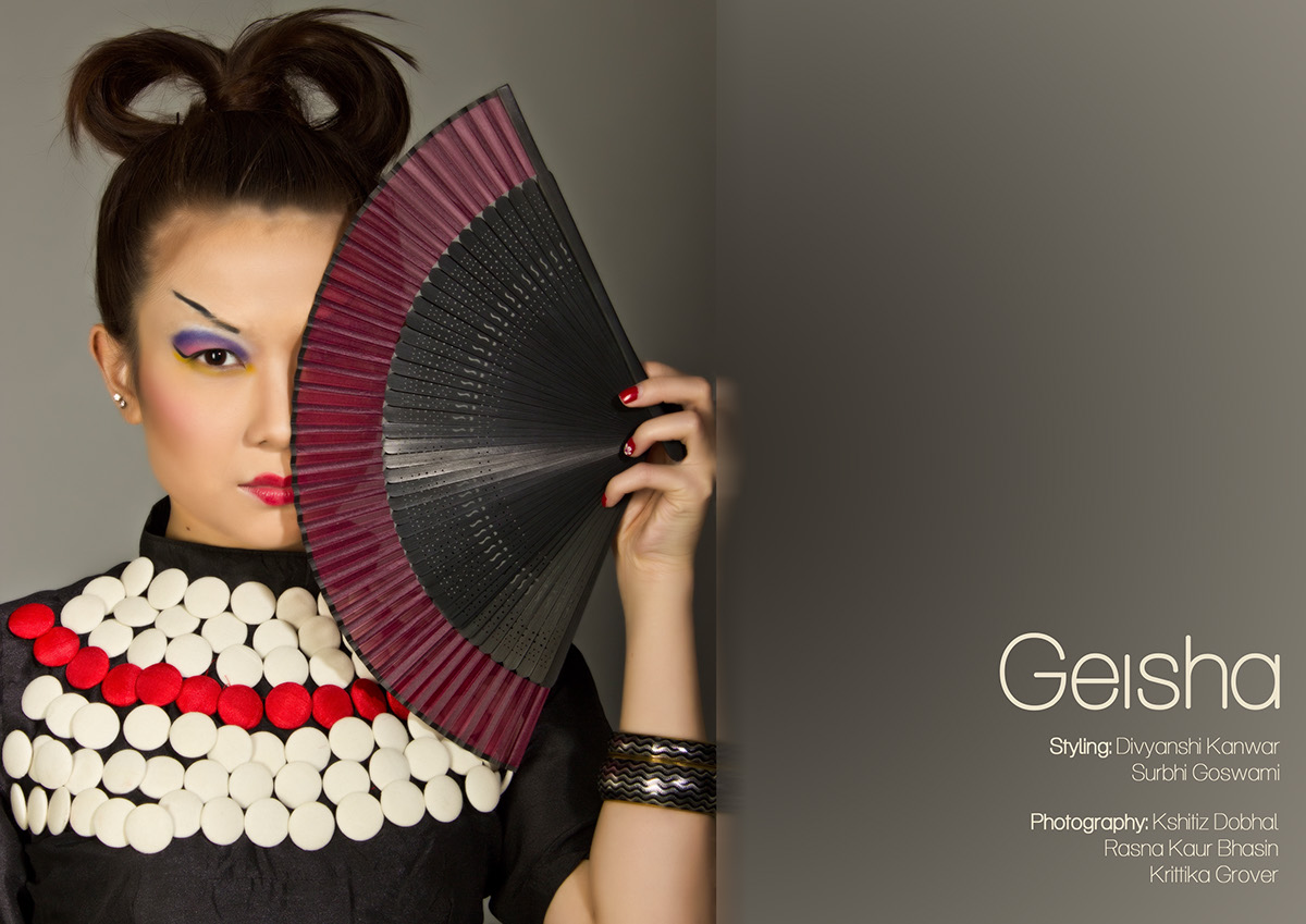 geisha photoshoot Fashion Photoshoot japan India styling 