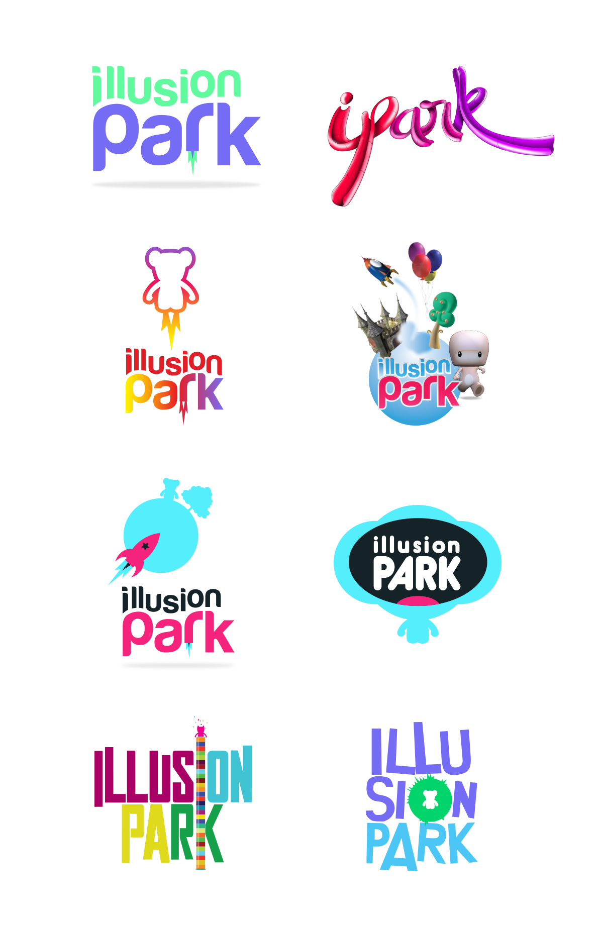 illusion Park logo Fun toboganes animacion mundo virtual world avatar