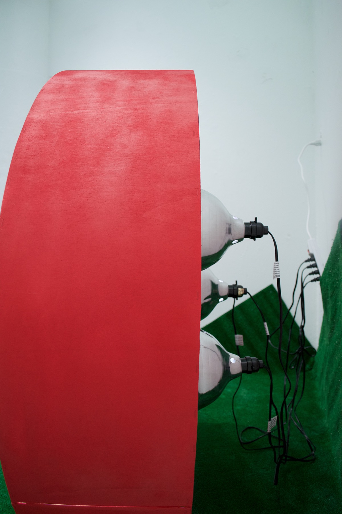 Coca Cola cherry sculpture installation Photography  set design  Love sign text light