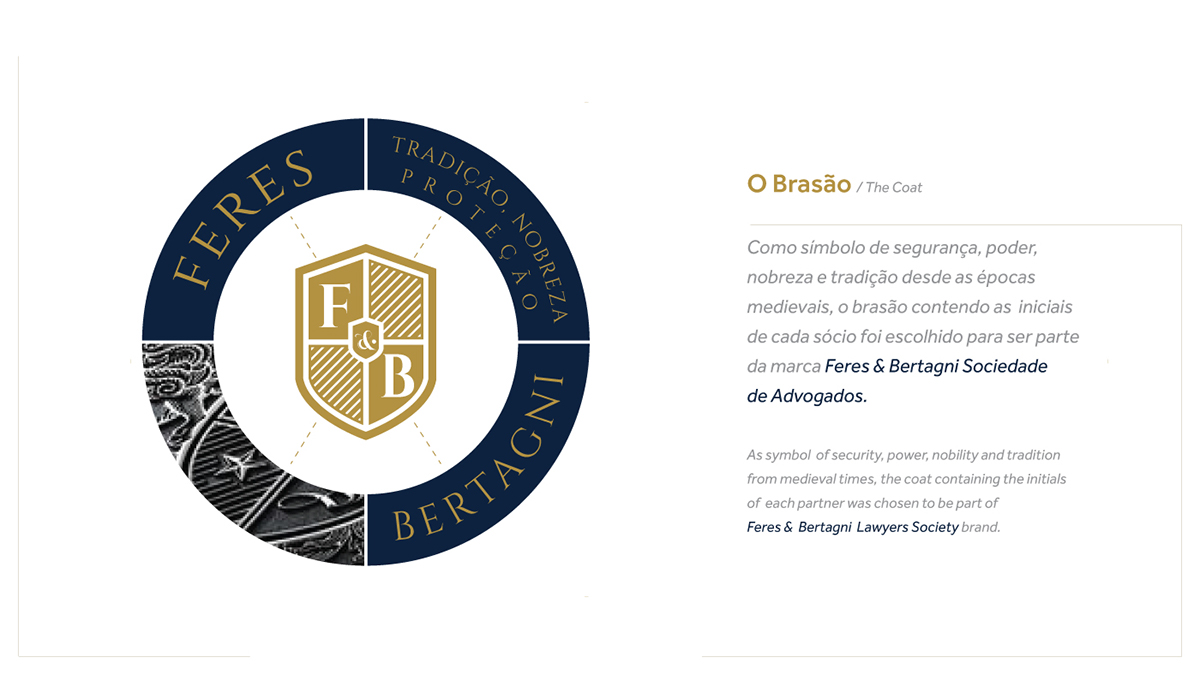 logo lawyer advocacia advogado brasão coat of arms blue gold