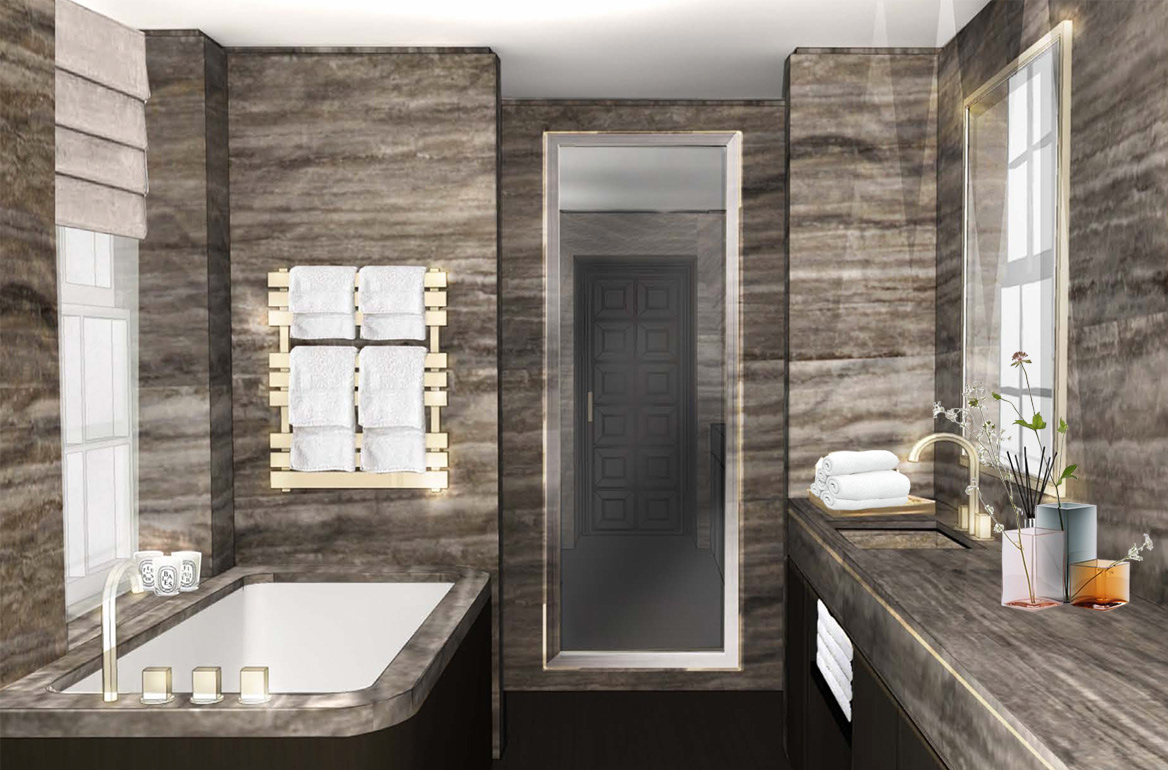 luxury interiordesign bespoke furniture design  concept CGI residential