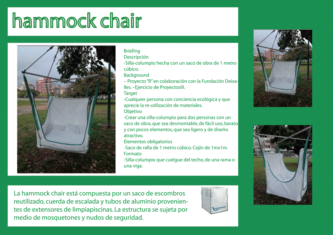 recycling upcycling Hammock chair reciclado sillon colgante