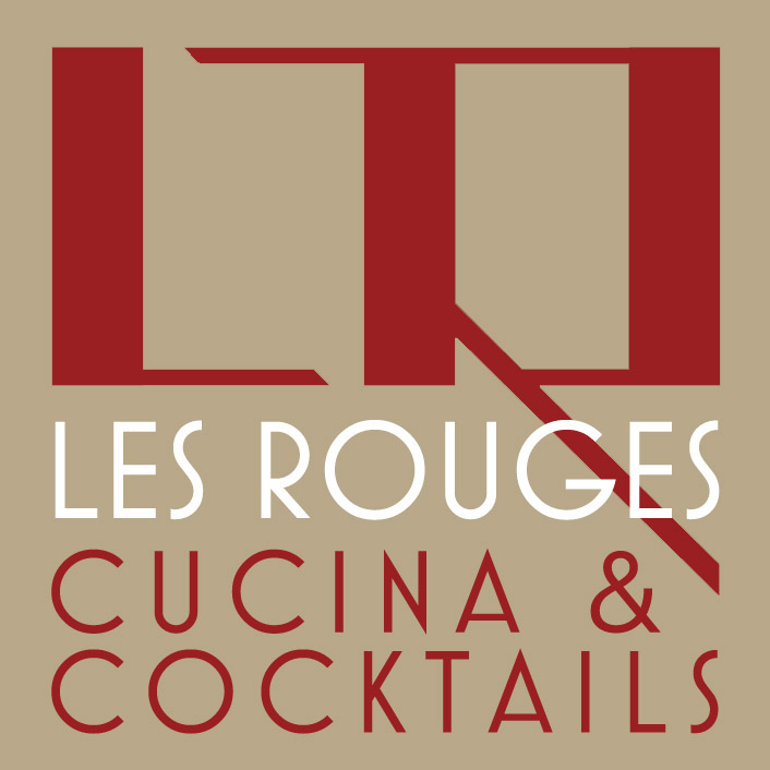 bar logo design menu Les Rouges cocktail genova vintage art deco restaurant Victorian sign speakeasy