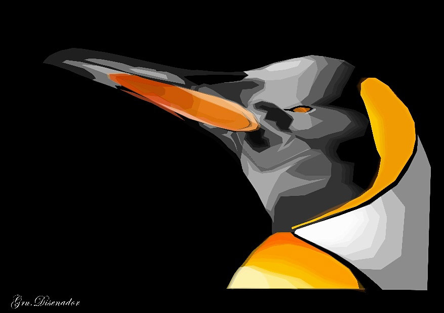 facets penguin Low Poly