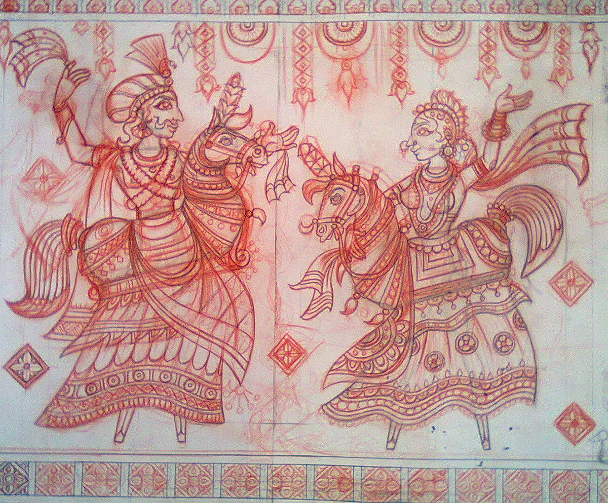 Murals mural paintings Traditional paintings India southindia tamilnadu indian culture