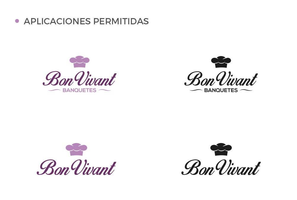 bon vivant Logotipo BANQUETES comida Food  gourmet