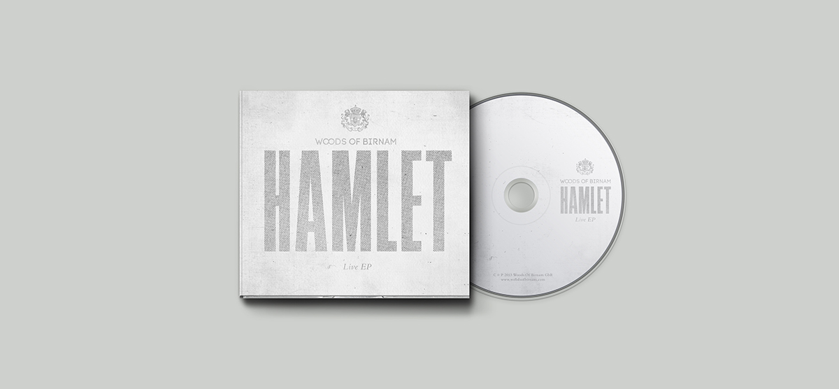 Adobe Portfolio album artwork cd music shakespeare hamlet halftone Booklet