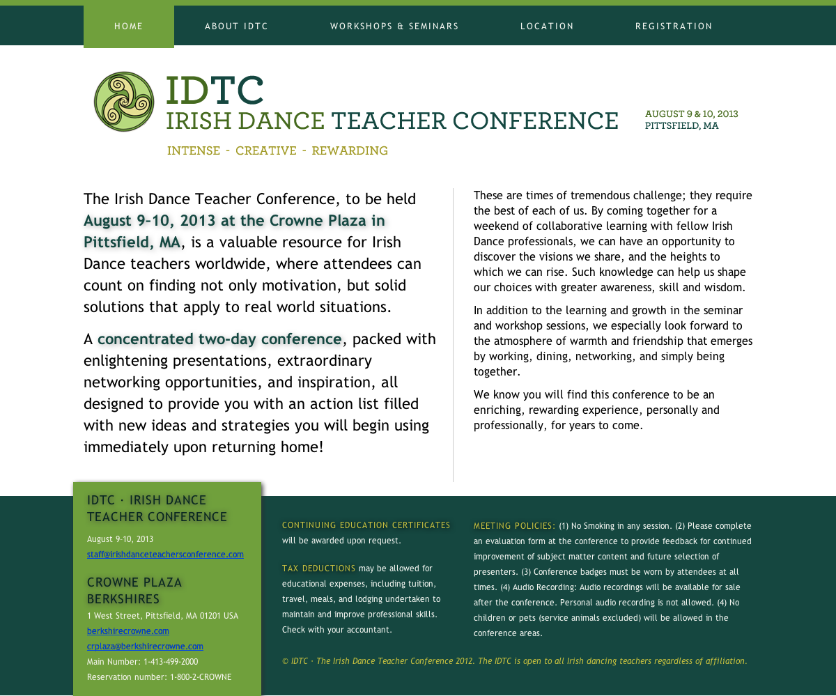 Irish dance  conference
