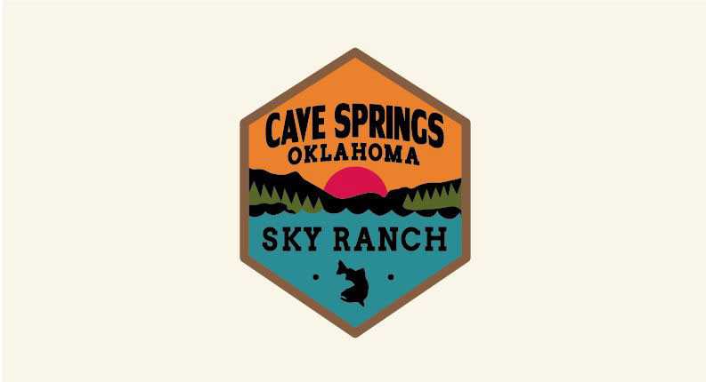 Sky Ranch Colorado fishing Hats art design outdoors