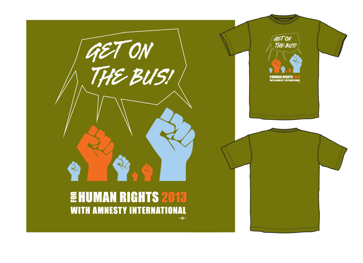 Tshirt Design logo amnesty international activism Human rights gotb ILLUSTRATION  typography   graphics