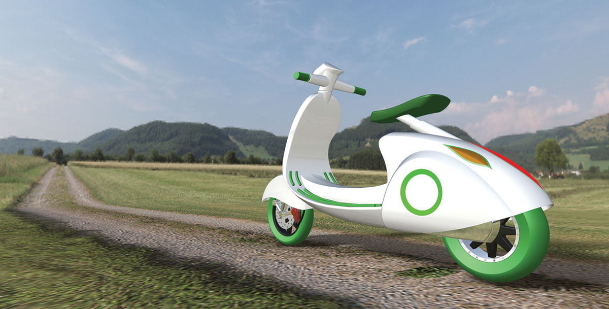 ecological Scooter motorbike vespa made in italy