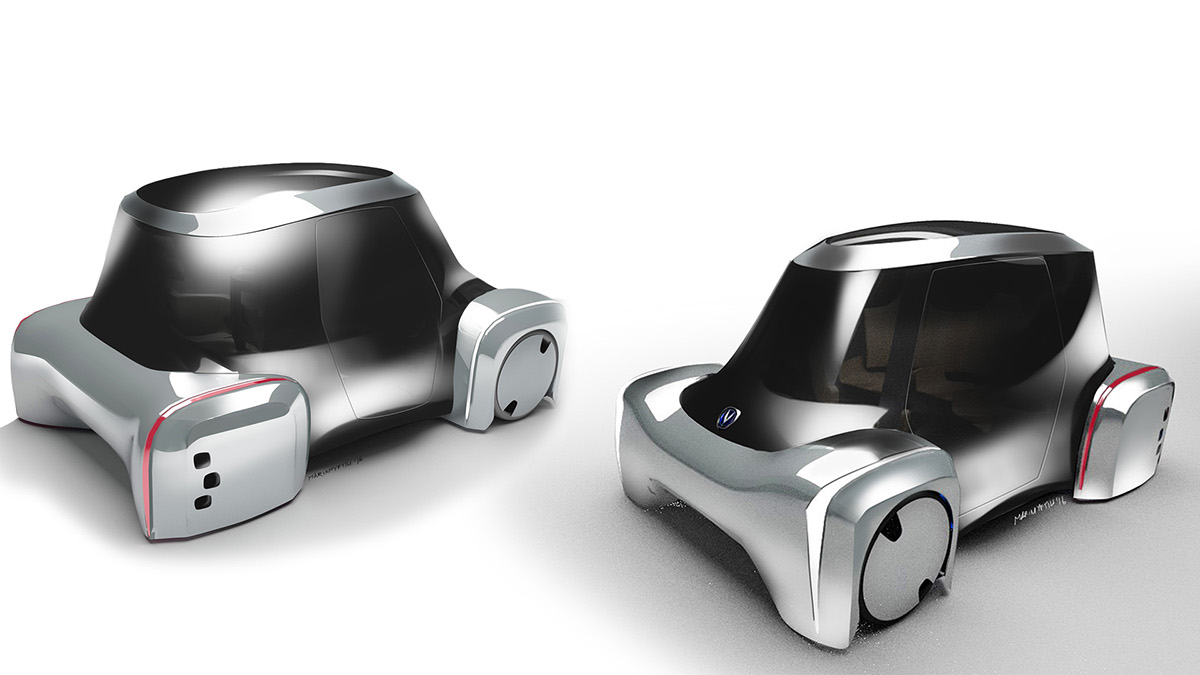 Changan  Autonomous transparent car buble car Electric concept Redefined innovative interior light global market ecological