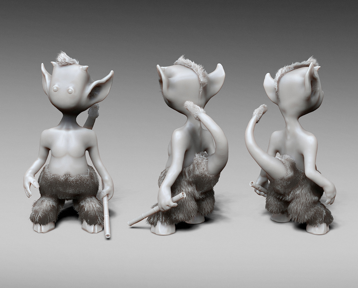 faun fantasy jethro Character Zbrush photoshop Render 3D Ps25Under25