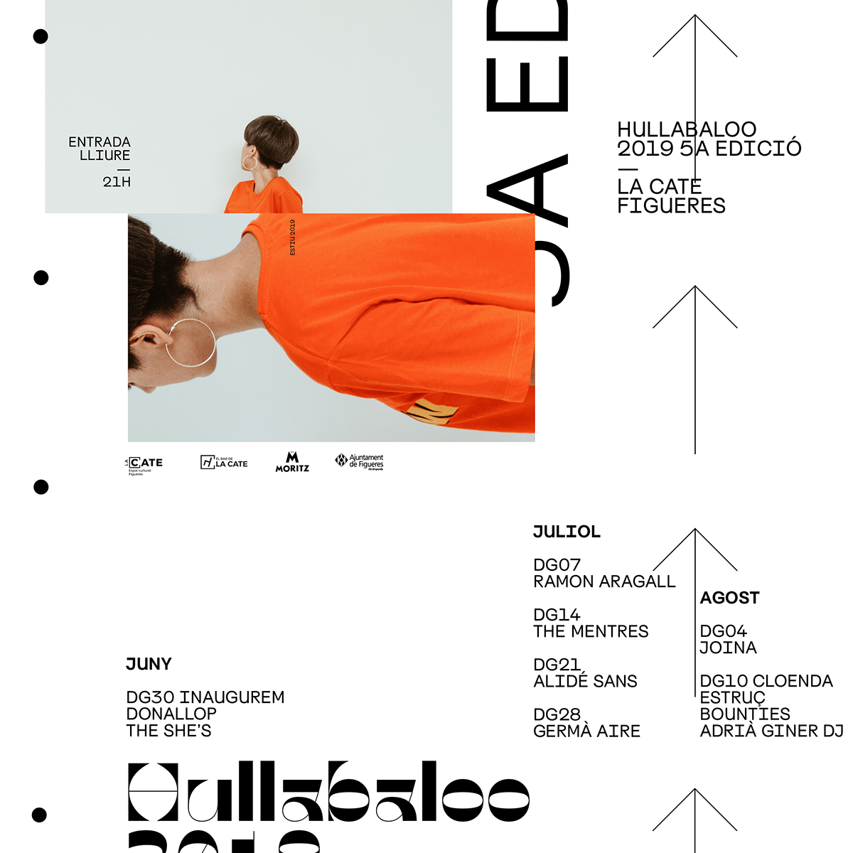 identity festival music branding  Logotype layouts digital print poster