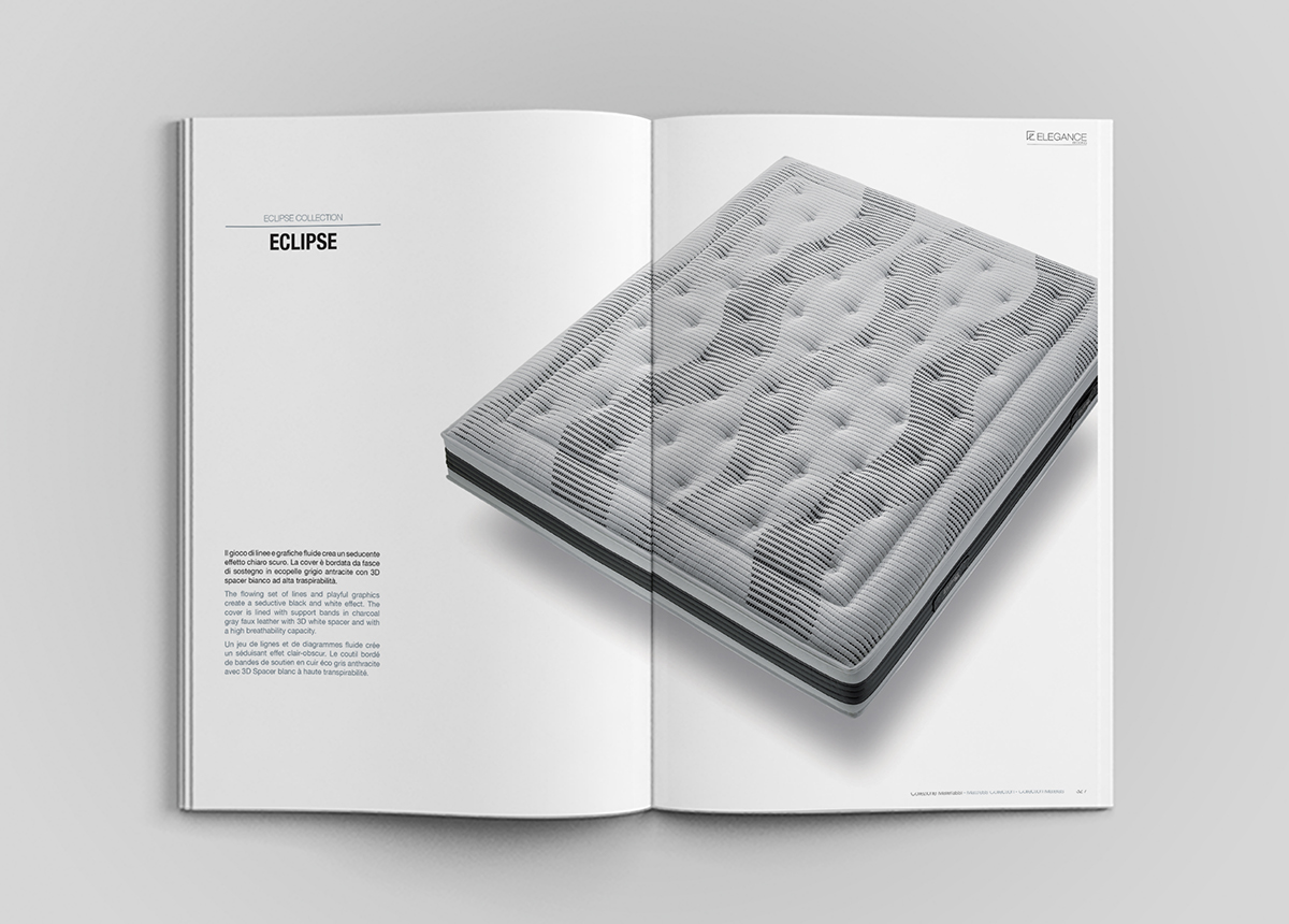 Elegance Bedding concept photo Catalogue Website materassi interior design  Cabrioletstudio Creativity