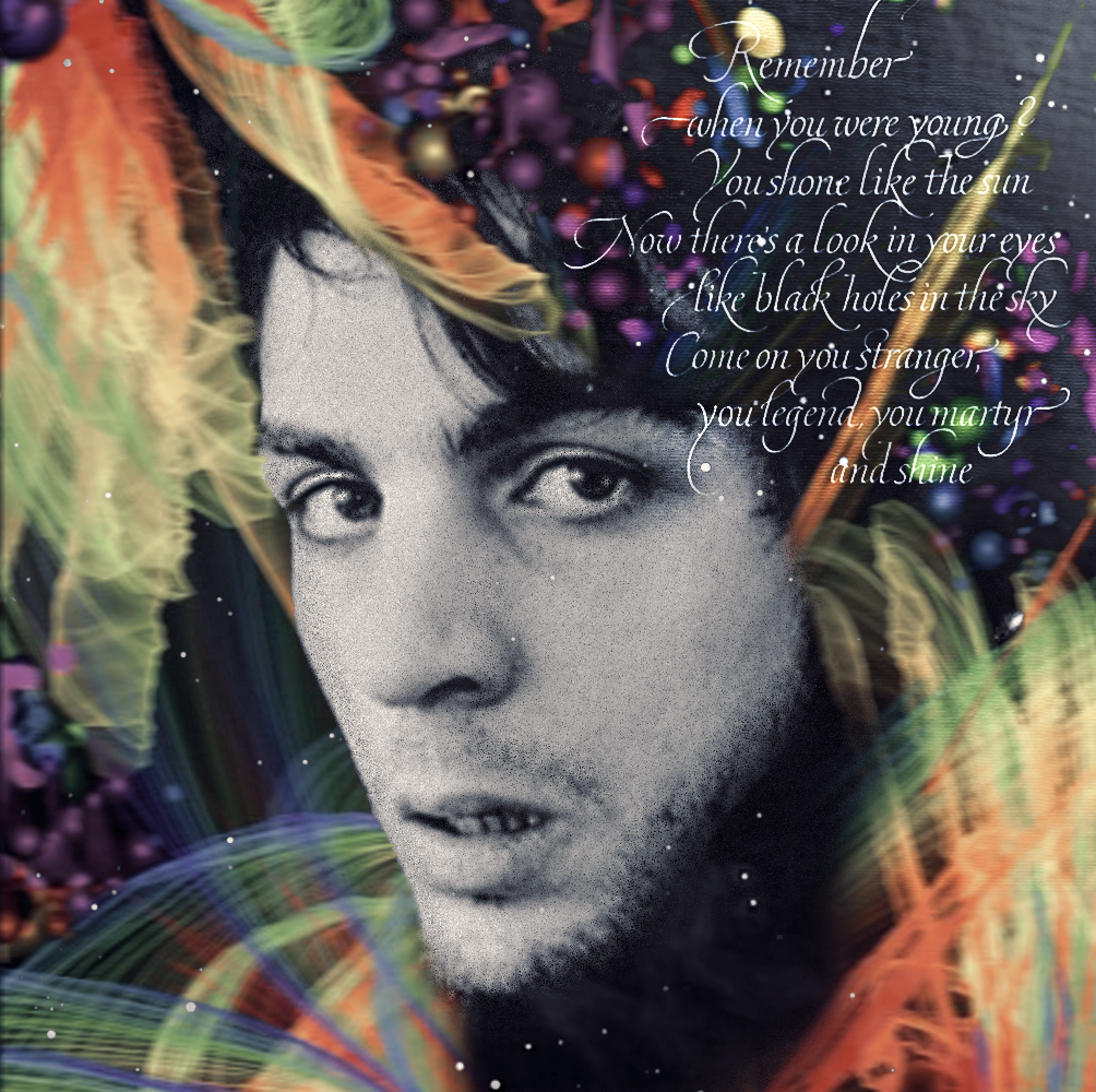 collage Syd Barrett pink floyd music lsd trippy crazy diamond art imagination