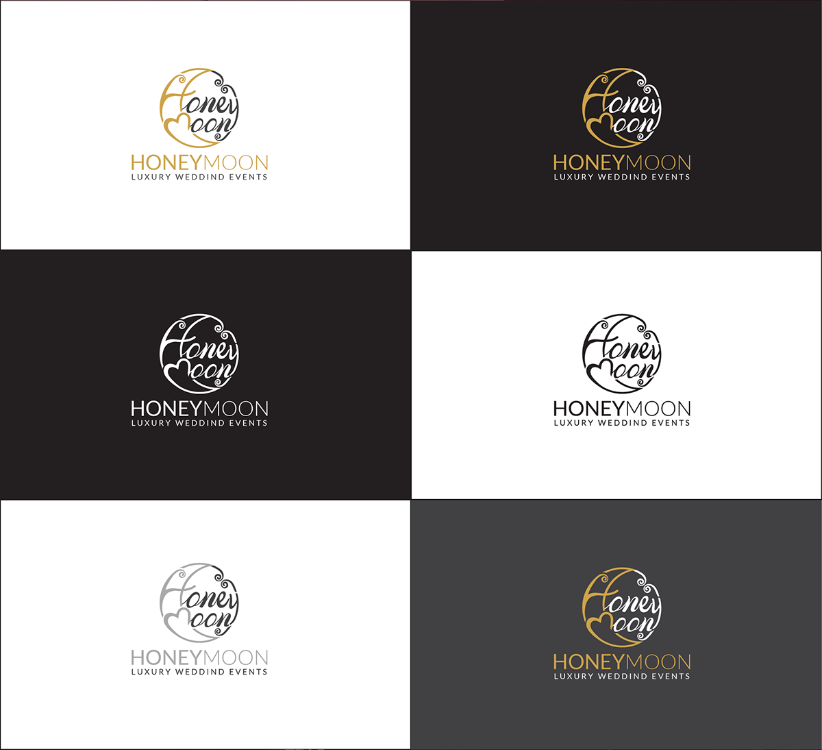brand graphicxgame honeymoon logo LogoGame luxury party planner producers wedding