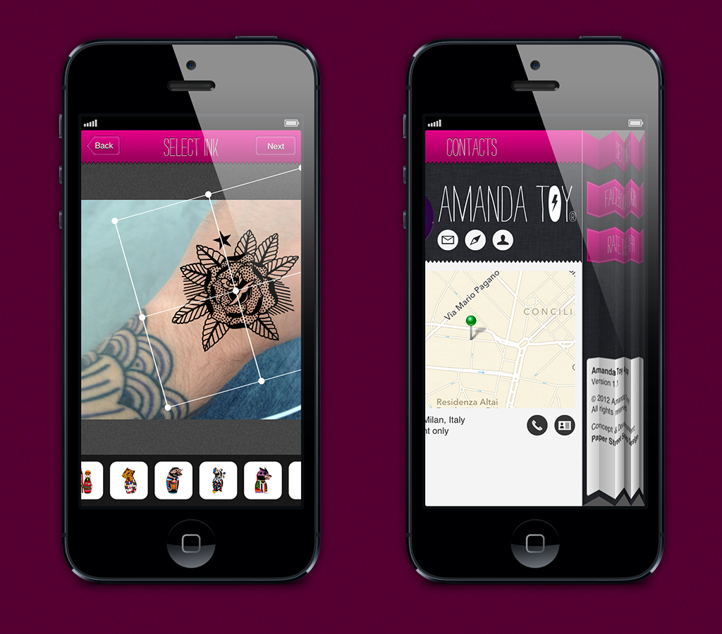 Amanda Toy  iOS iphone tattoo app apple