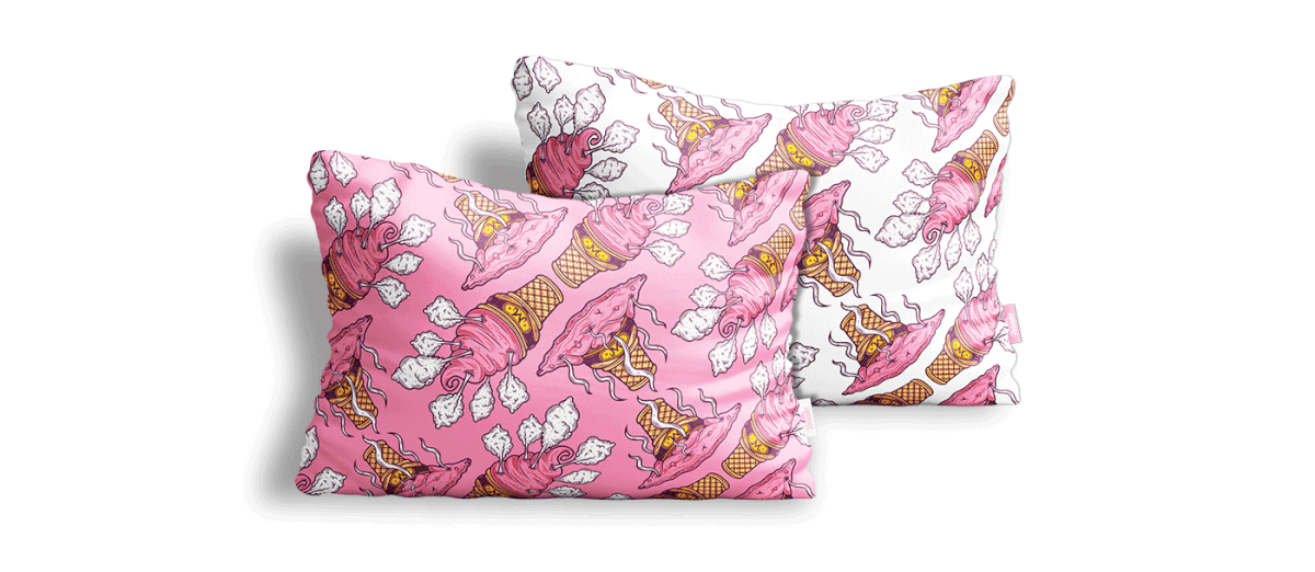 pattern pattern design  never forsake ice cream pillow Majin Buu Dragonball Z vector bedding Melt