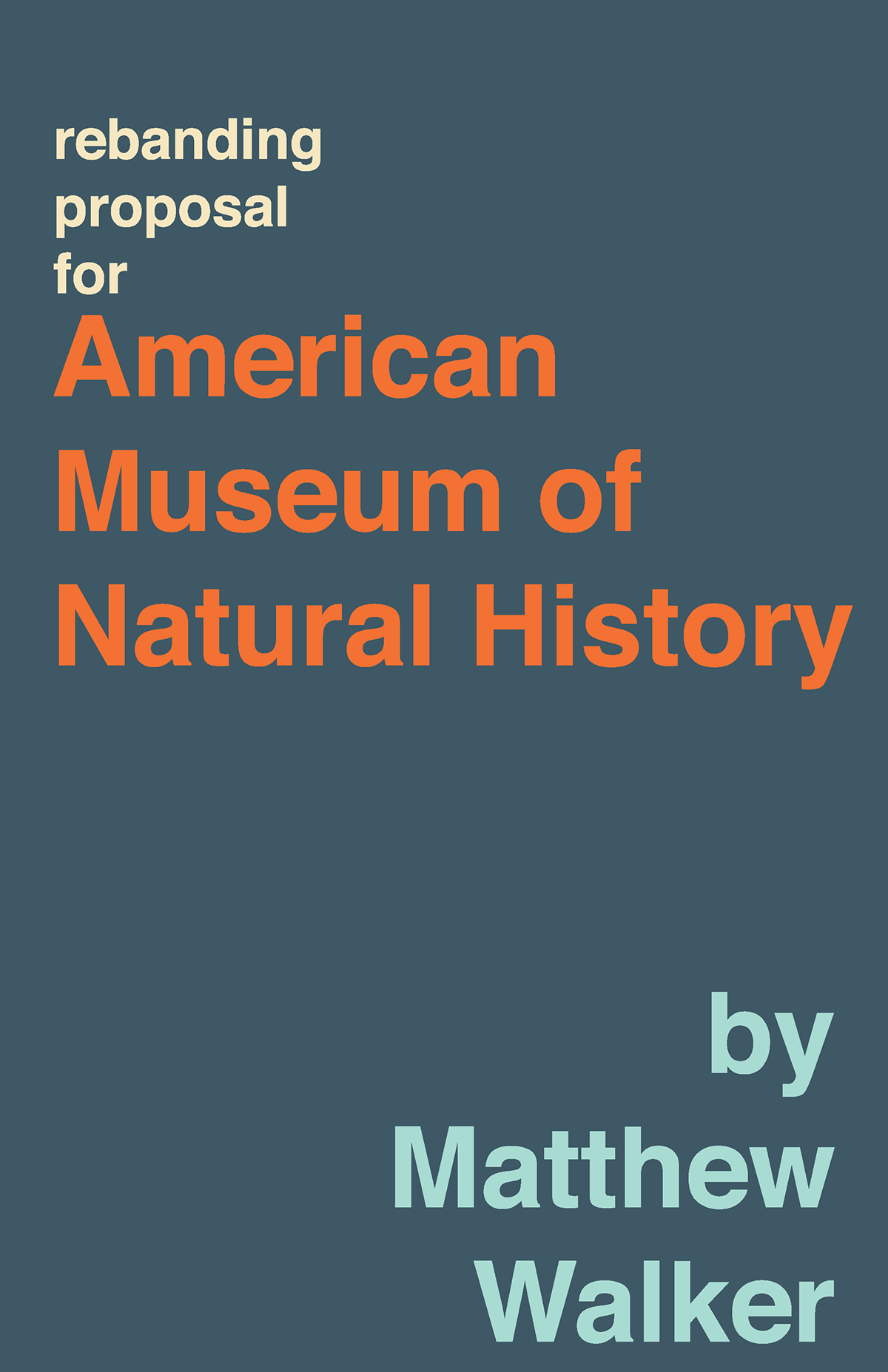 Adobe Portfolio brand american museum Rebrand museum of natural