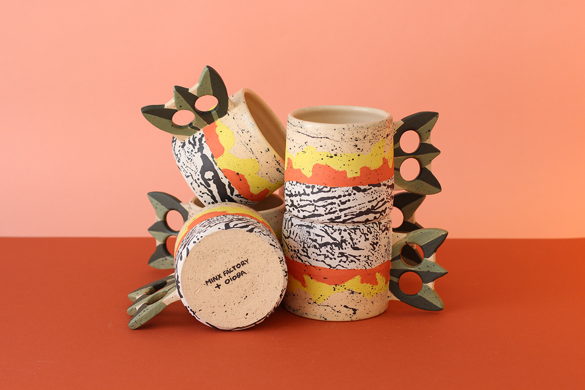 art ceramic color glaze handmade Handpaint Mug  Ware