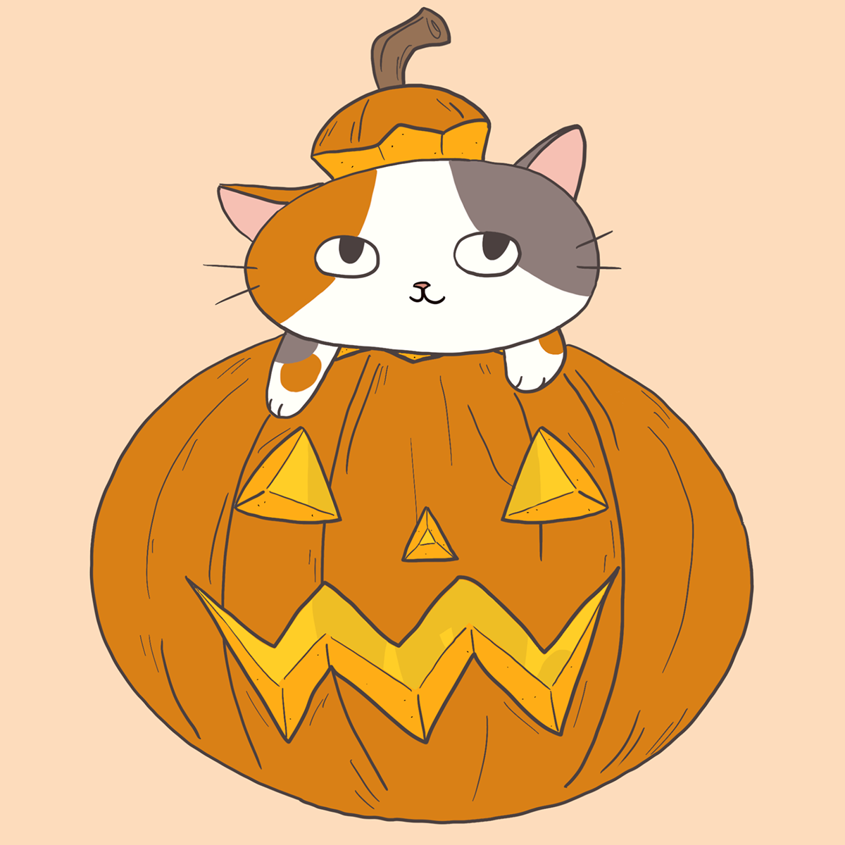 Artober autumn Digital Art  Halloween inktober2020 Magic   Procreate pumpkin spooky witch