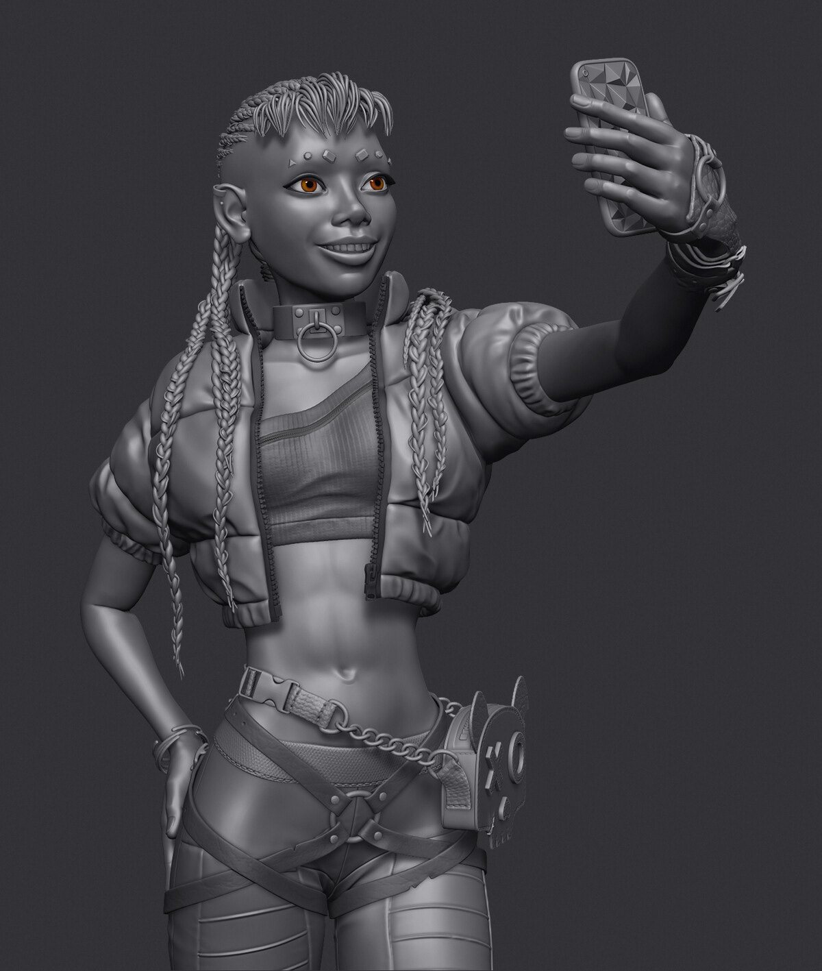 3dcharacter Character girl modeling sculpting  Zbrush