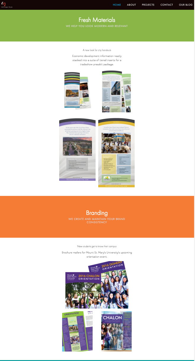 press kit trade show graphics Collateral brochure Website Design print ad branding 