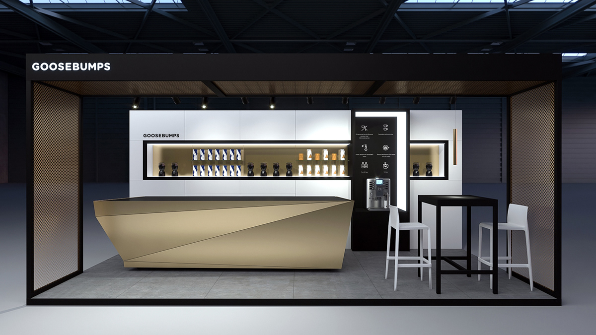 booth design coffee shop interior design  Retail design stand design Exhibition Design 