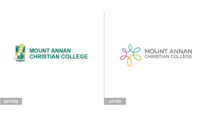 school college identity logo gradient Icon Rebrand rebranding