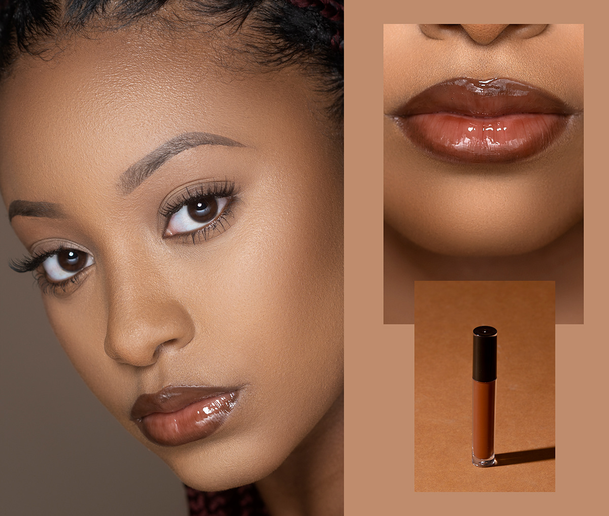 beauty Black History british virgin islands lipgloss makeup models Photography  retouch