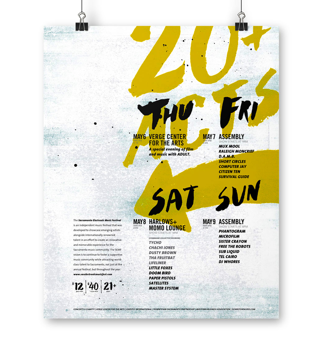 HAND LETTERING Handlettering lettering brush pen festival campaign poster grunge electronic Event promo flyer Urban