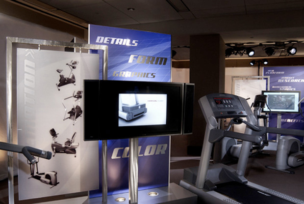 Trade Show environmental design Display Life Fitness athletics