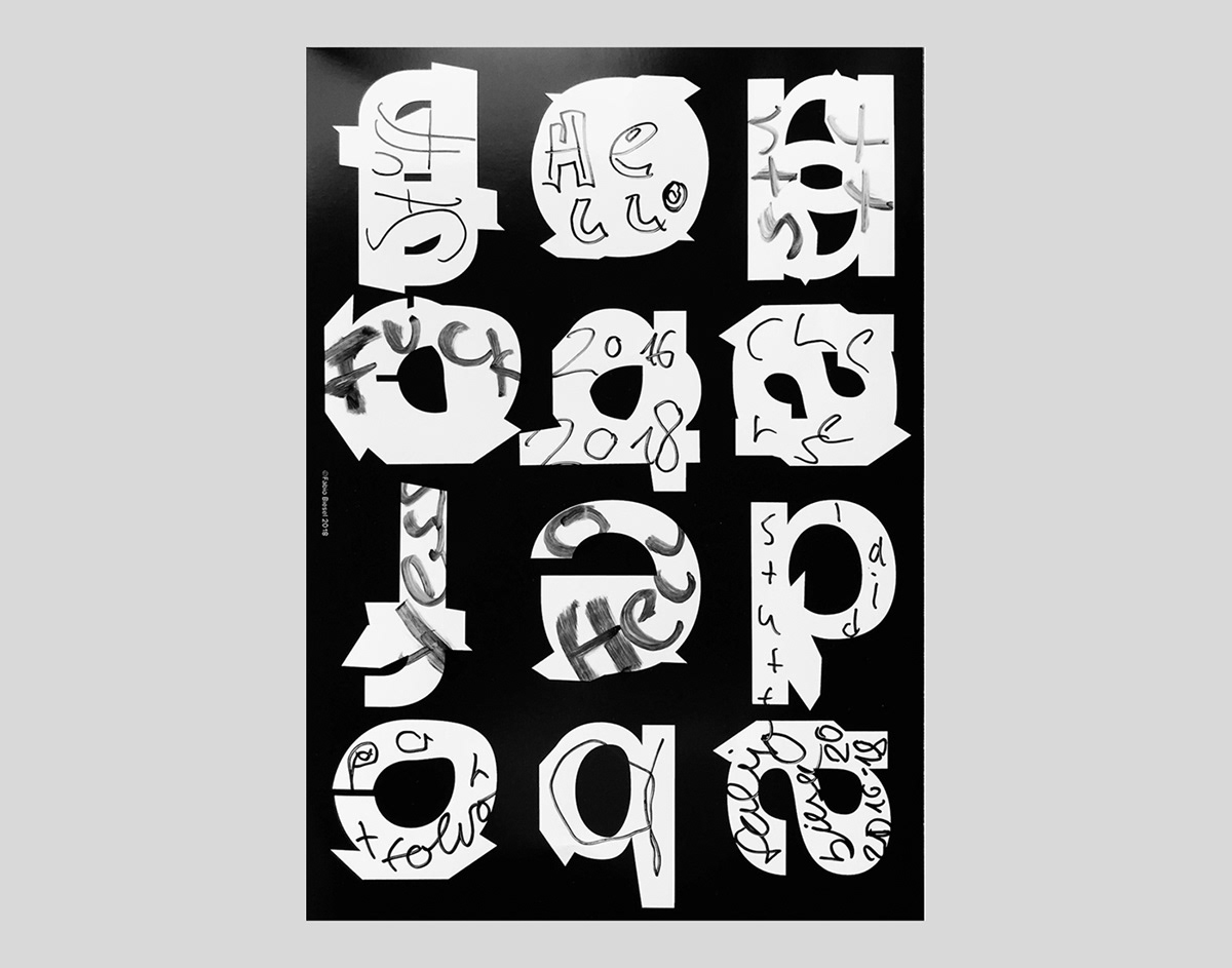 poster graphic design  lettering type instagram plakat Typeface identity Fun clean