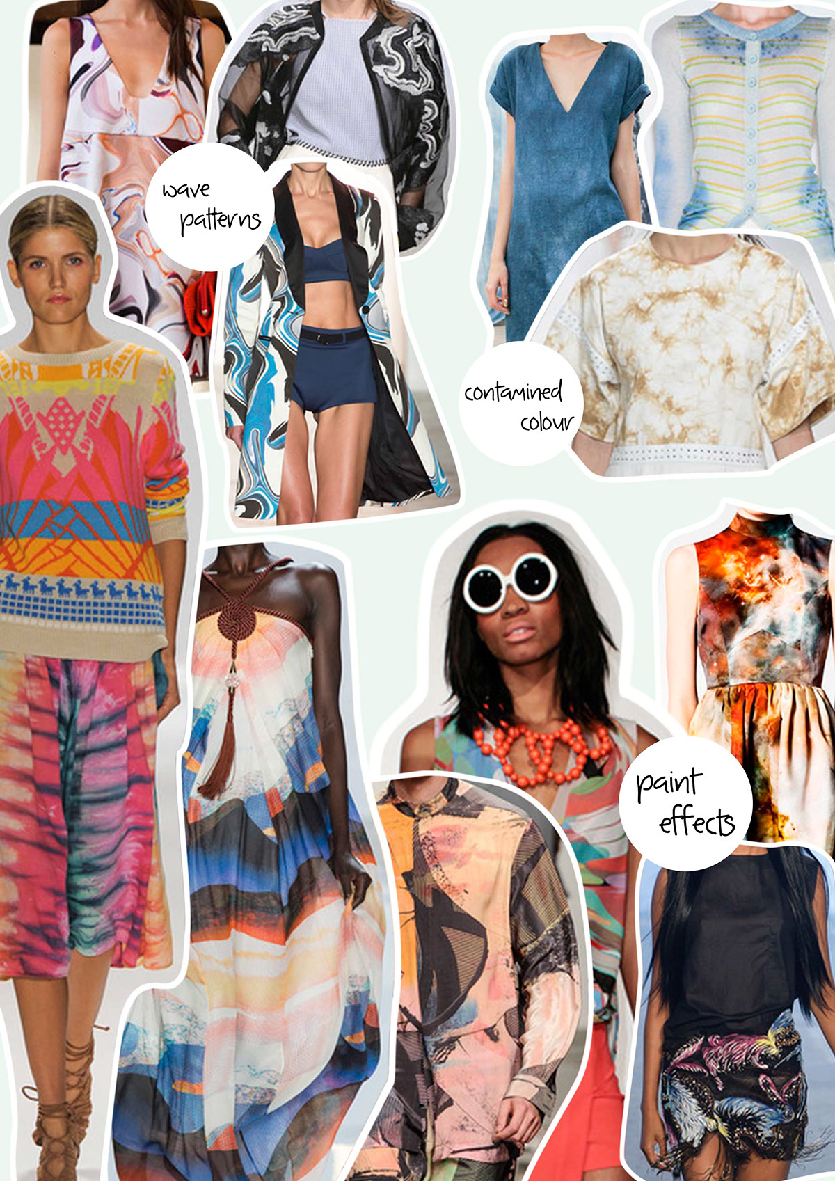 trends summer 2015 shapes prints fabric color palette