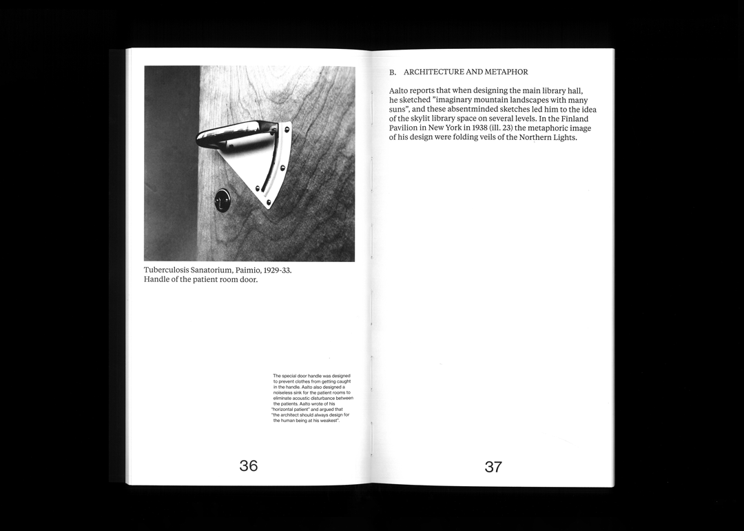Aalto architecture book design editorial design  graphic design  typography  