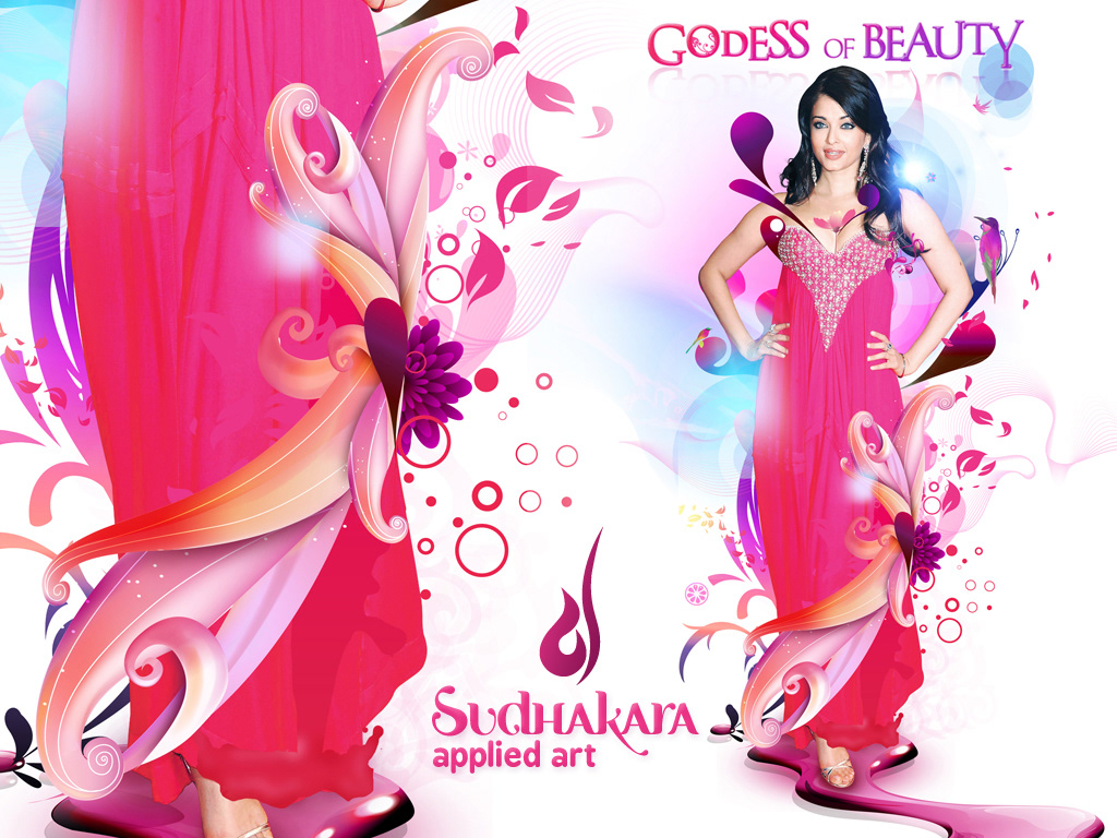 Godess of beauty Aishwarya Rai digitalart of aishwarya ra
