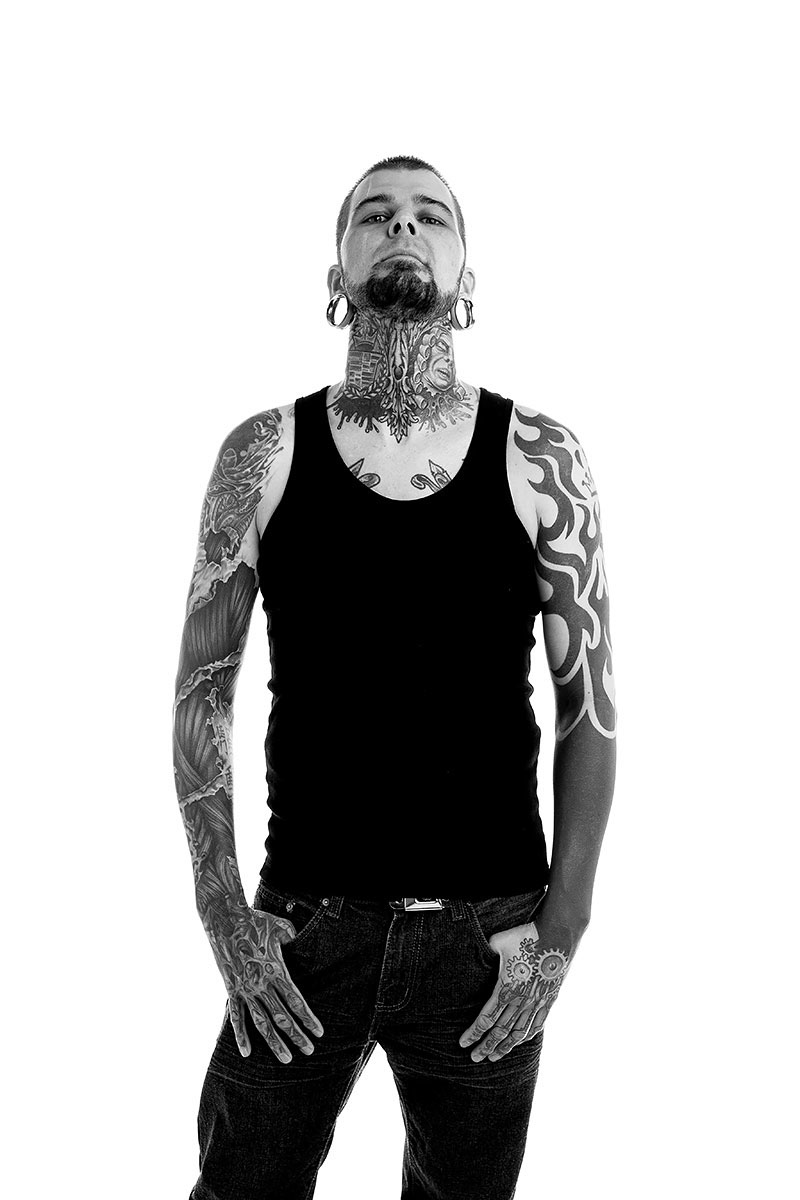 portraits photograph black and white tattoo ink BW Portraits tattoos