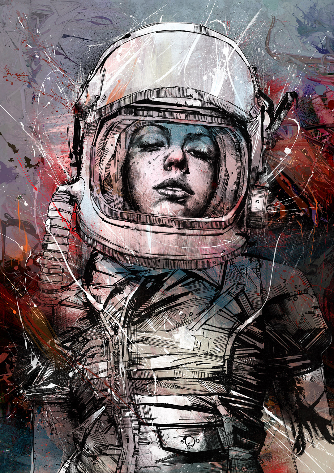 print byroglyphics Space  pleiades russ mills