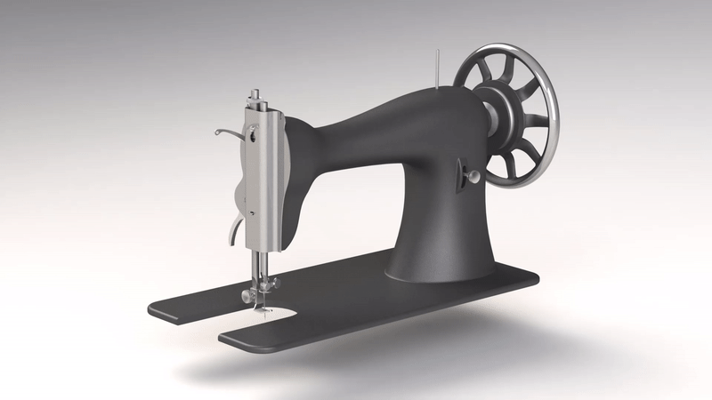 cad mechanism sewing machine singer sewing machine Surface modelling
