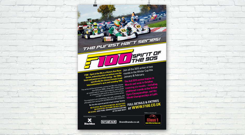 f100 logo karting motorsport brand Motorsport Retro