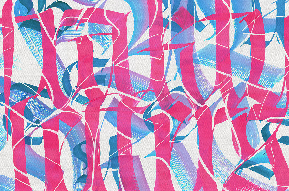 abstract art Calligraphy   handmade handwritten lettering nft nft art painting   typography  