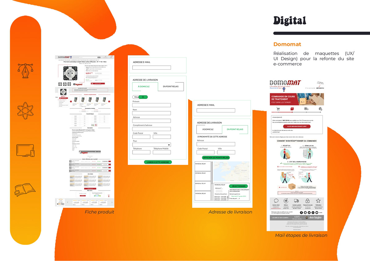 portfolio communication marketing digital Communication Design identité visuelle digital print Stratégie Digitale