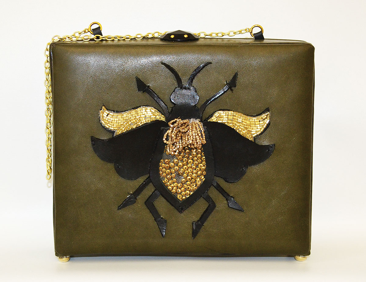 Accessory clutch backpack bug bee beetle