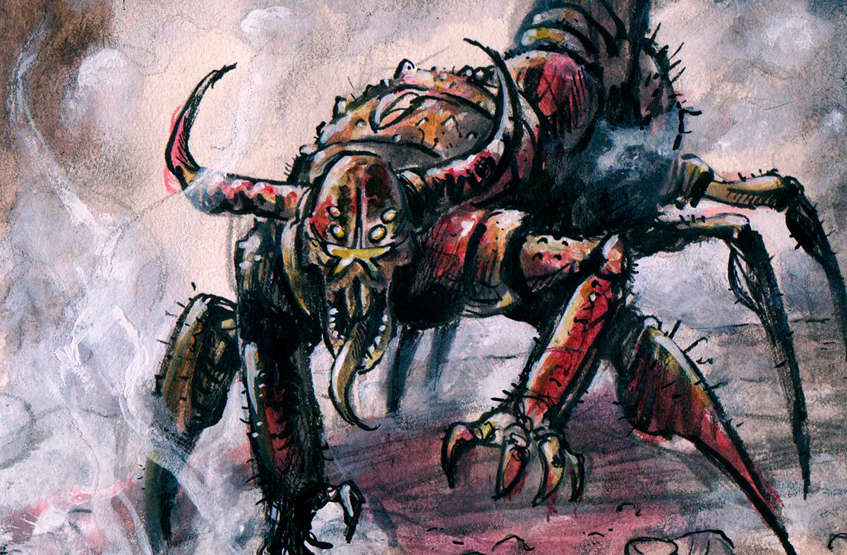 comic Character design  drawings hellblazer moranilustra ink watercolor painting   storyboard monster