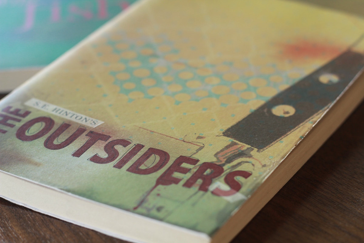 Adobe Portfolio books cover design The Outsiders greasers