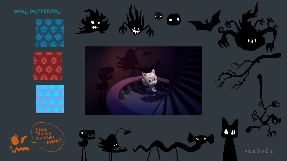 cartoon digital illustration storytelling   story children horror cute puppy zombie monster